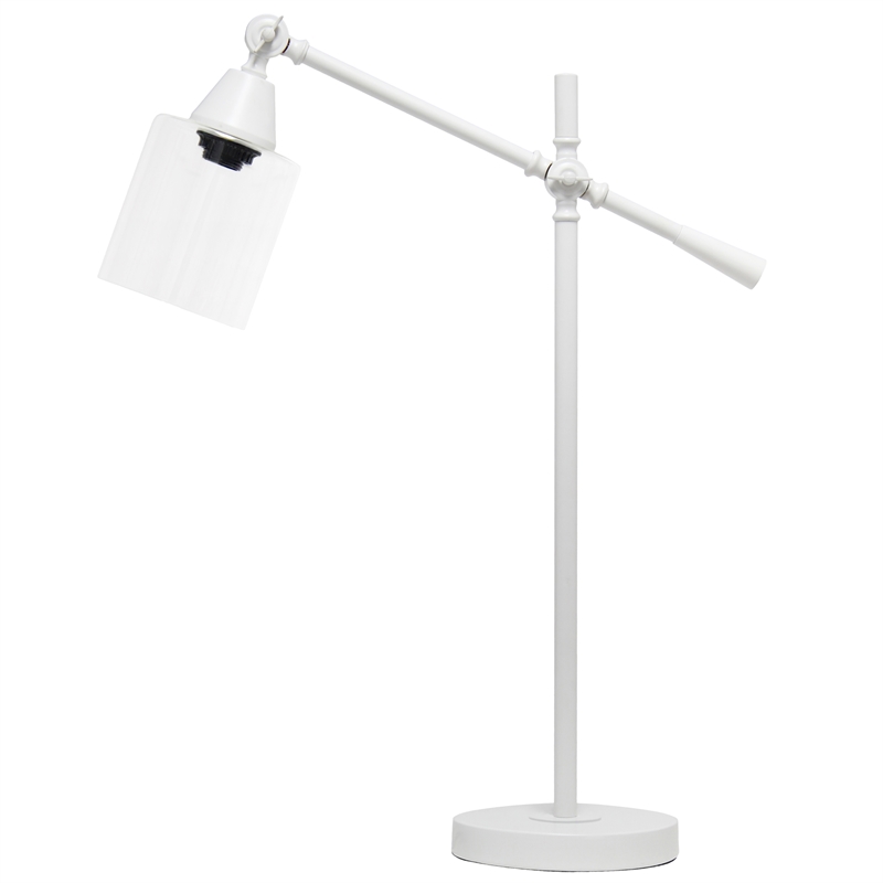 Vertically Adjustable Desk Lamp White