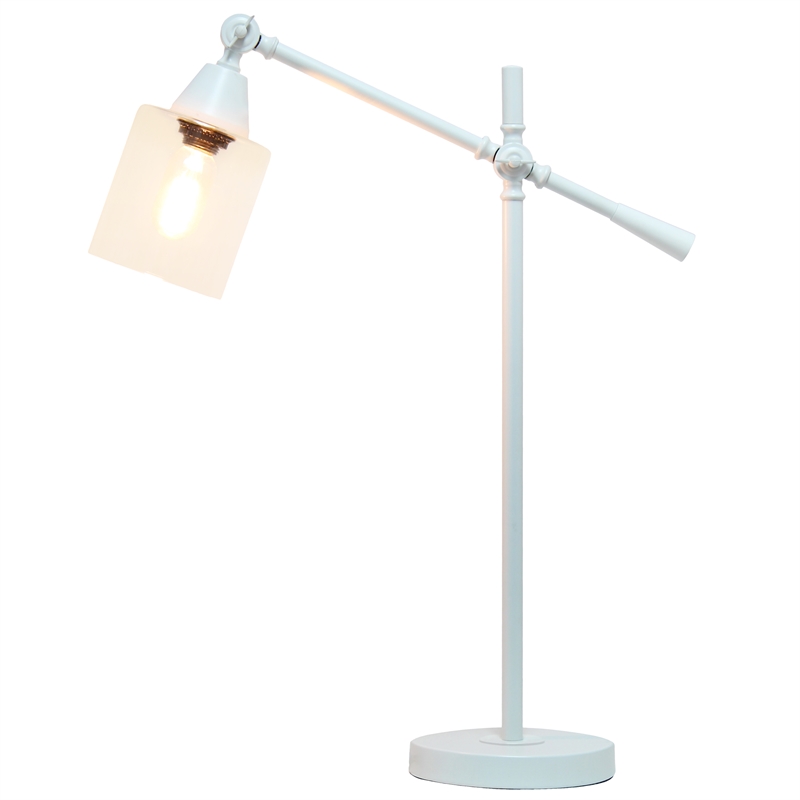 Vertically Adjustable Desk Lamp White