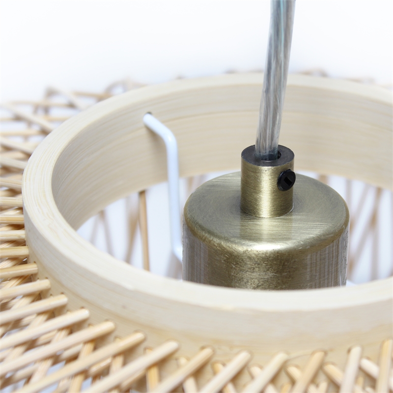 Circular Rattan Pendant