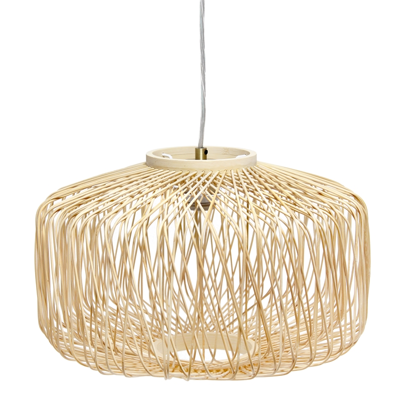 Circular Rattan Pendant
