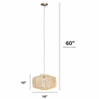 Circular Rattan Pendant