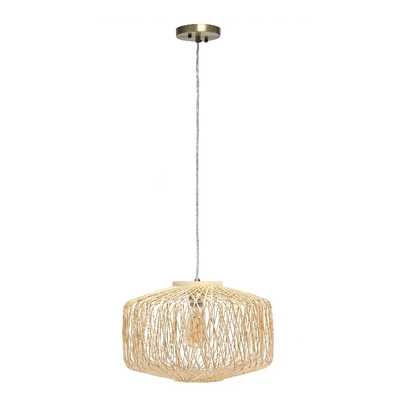 Circular Rattan Pendant