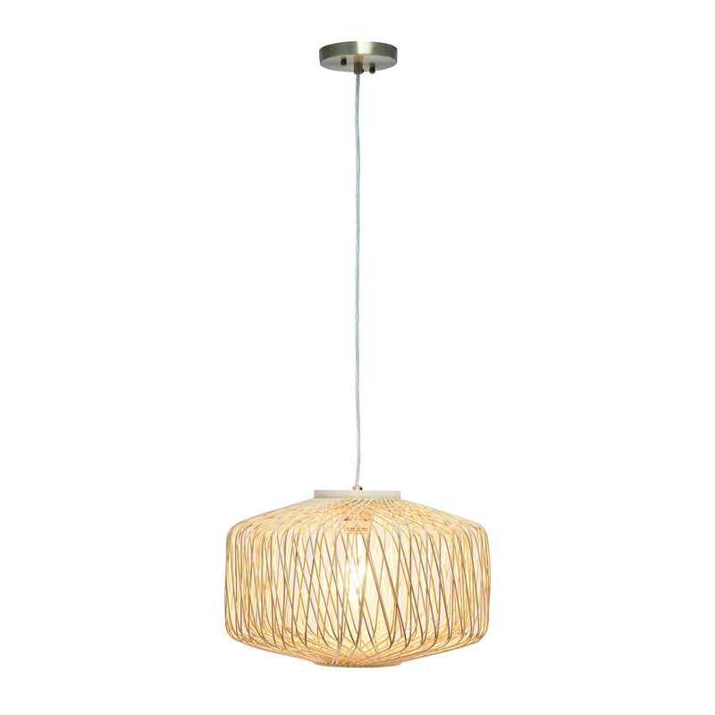 Circular Rattan Pendant