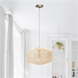 Circular Rattan Pendant