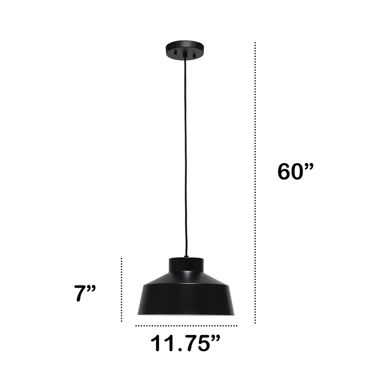 Industrial Barn Pendant Black
