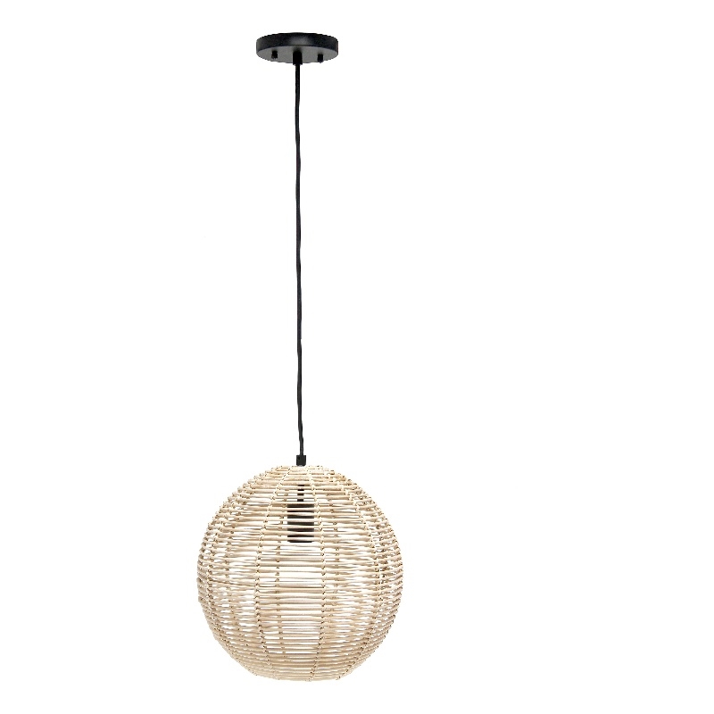 Ball Shaped Rattan Pendant