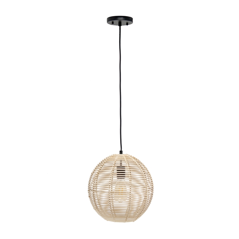 Ball Shaped Rattan Pendant