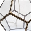 Transparent Octagonal Table Lamp Brass