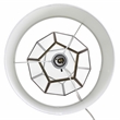 Transparent Octagonal Table Lamp Brass