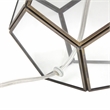 Transparent Octagonal Table Lamp Brass