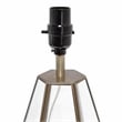 Transparent Triagonal Table Lamp Brass