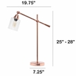 Vertically Adjustable Desk Lamp Rose Gold