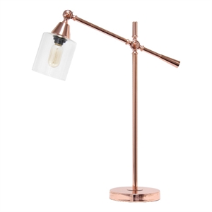 Vertically Adjustable Desk Lamp Rose Gold