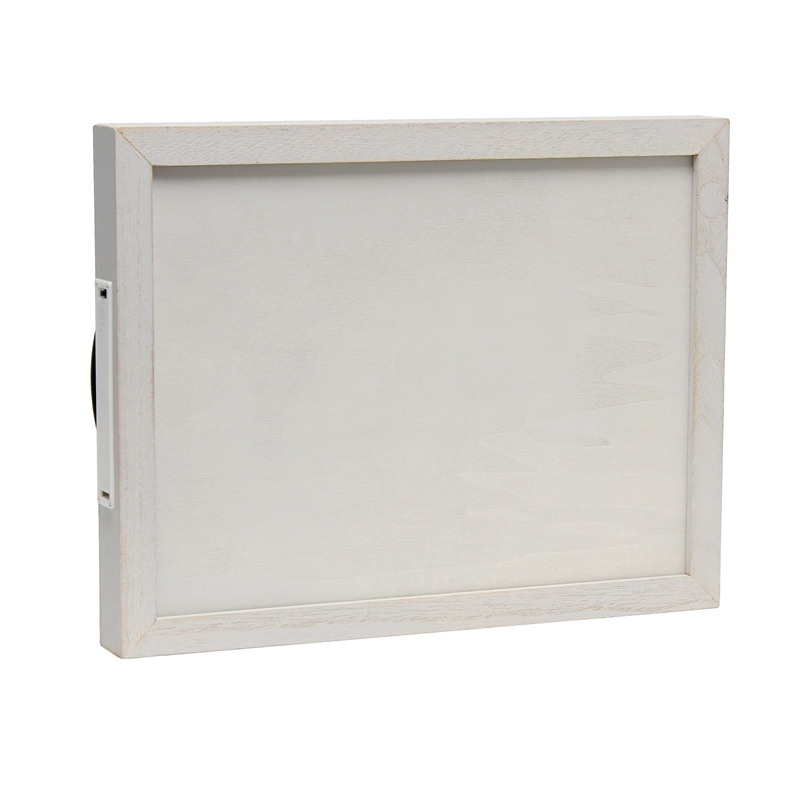 Elegant Designs Salento LED Wood Serving Tray with 