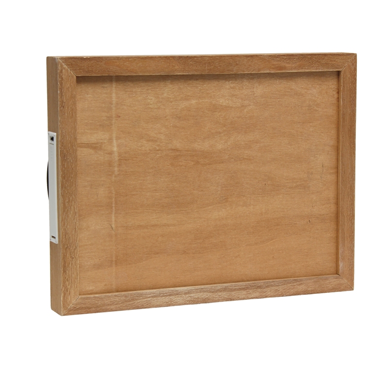 Elegant Designs Salento LED Wood Serving Tray with 