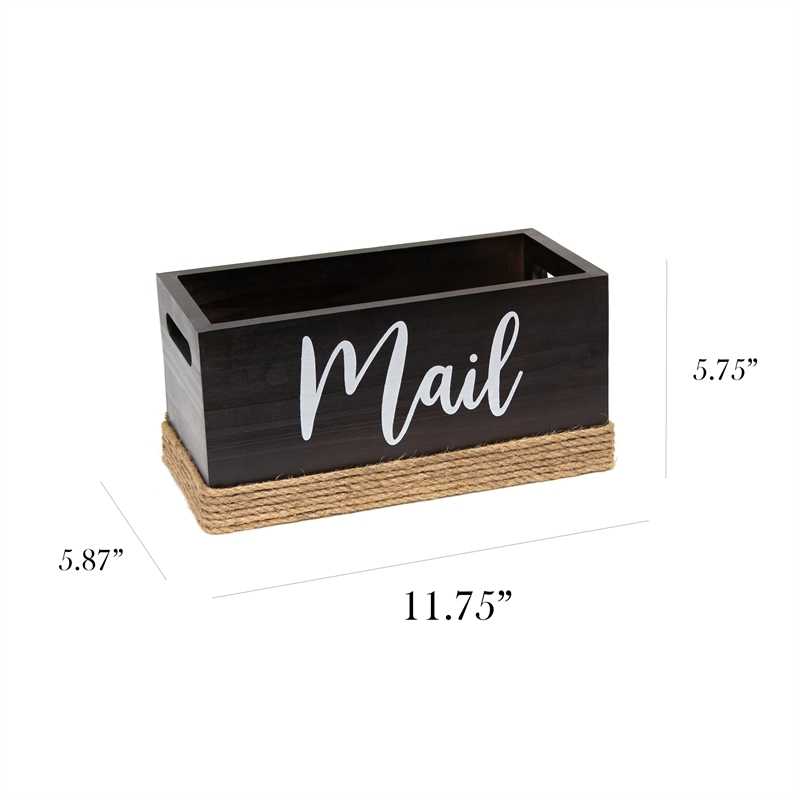 Elegant Designs Homewood Wood Mail Holder 