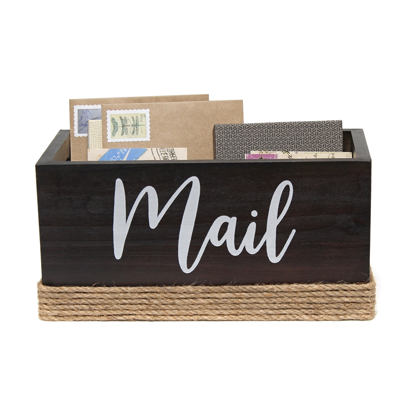 Elegant Designs Homewood Wood Mail Holder 