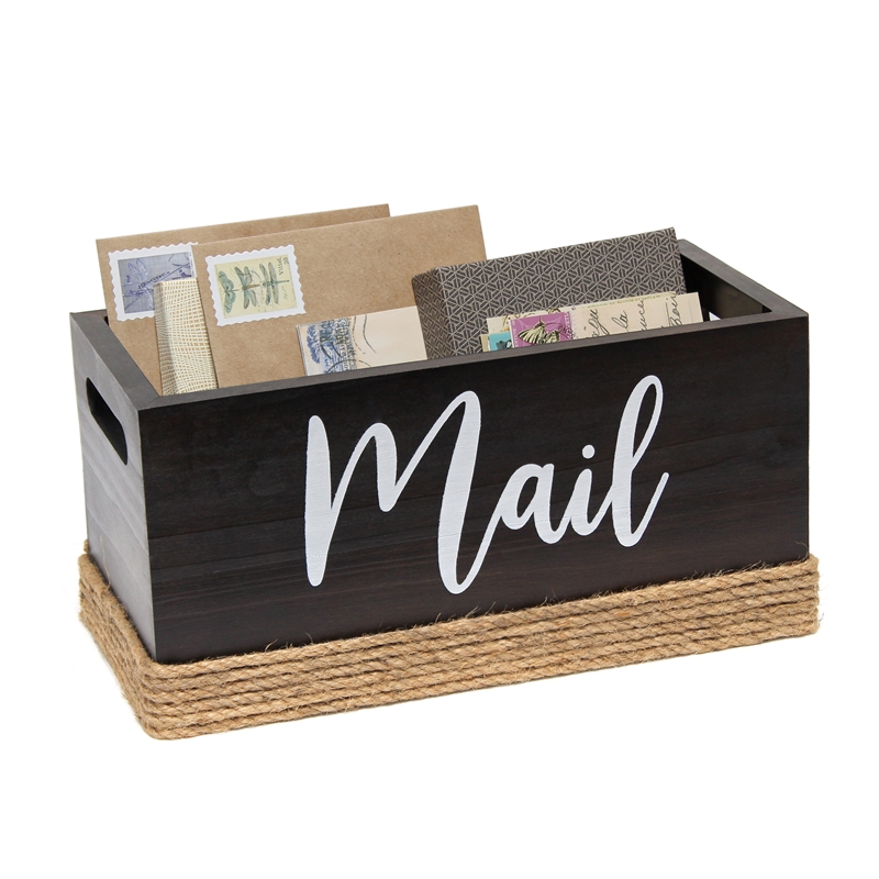 Elegant Designs Homewood Wood Mail Holder 