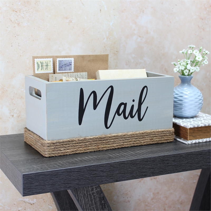 Elegant Designs Homewood Wood Mail Holder 