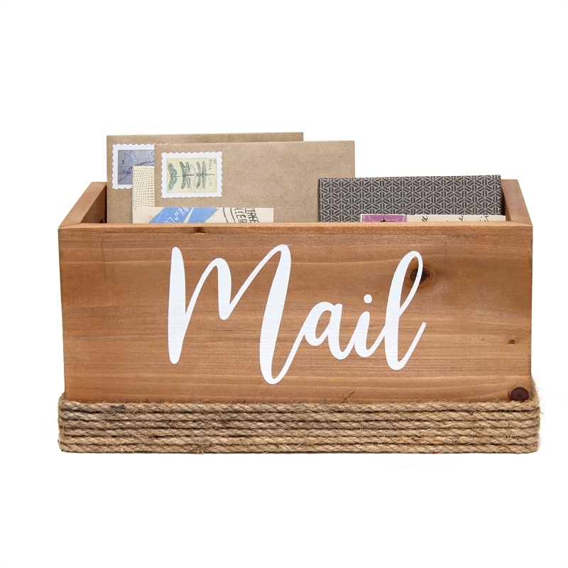 Elegant Designs Homewood Wood Mail Holder 