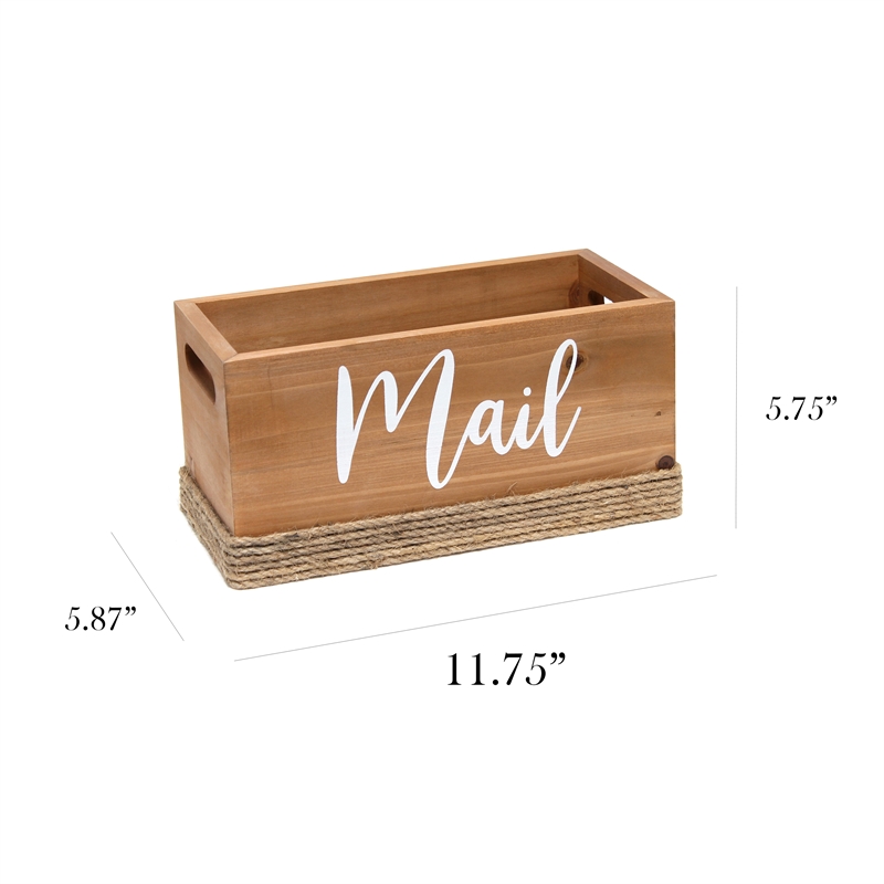 Elegant Designs Homewood Wood Mail Holder 