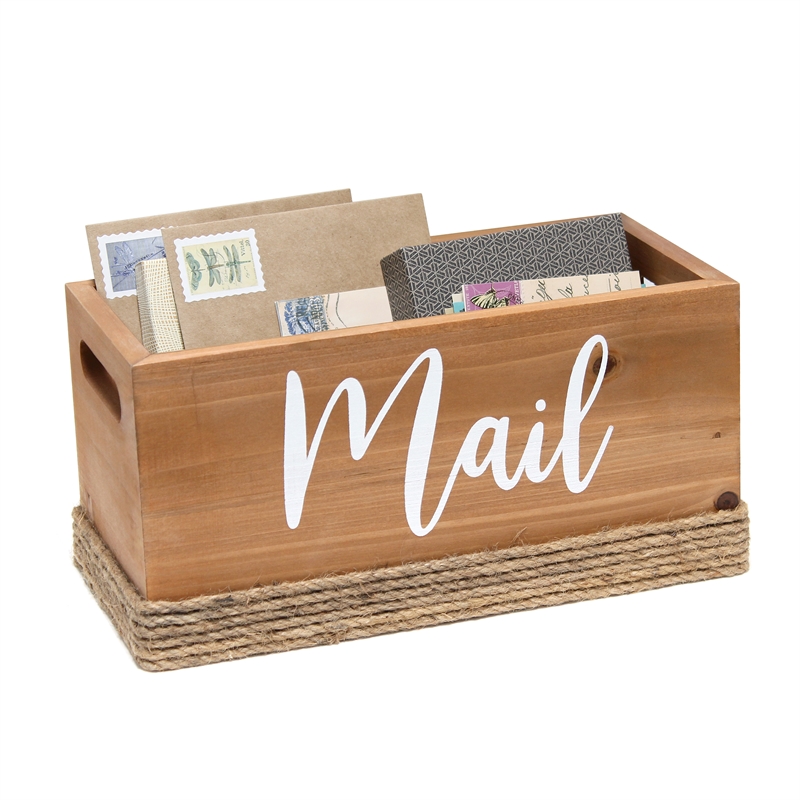 Elegant Designs Homewood Wood Mail Holder 