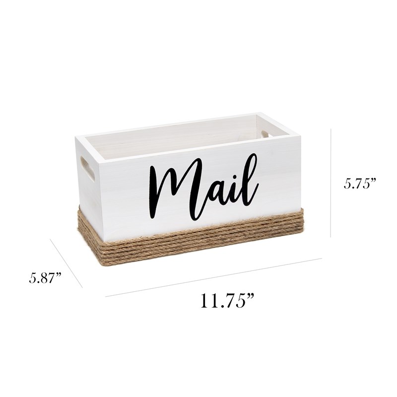 Elegant Designs Homewood Wood Mail Holder 