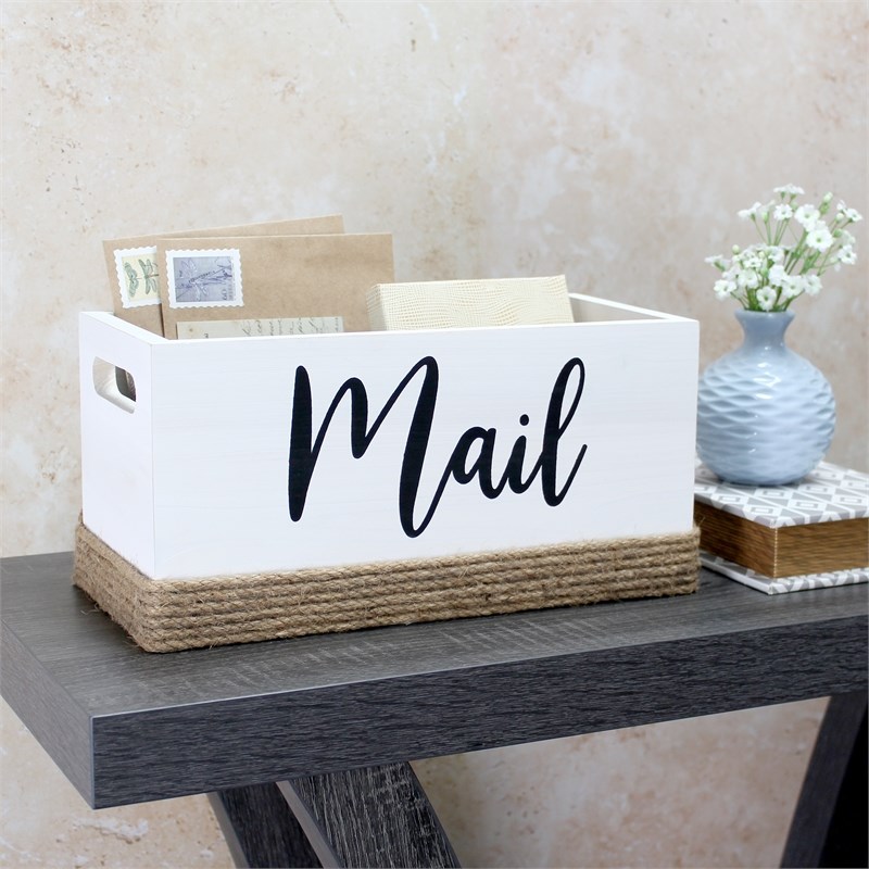 Elegant Designs Homewood Wood Mail Holder 