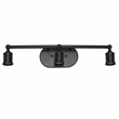 Elegant Designs 3 Light Edison Exposed Bulb Vanity Light Matte Black