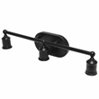 Elegant Designs 3 Light Edison Exposed Bulb Vanity Light Matte Black