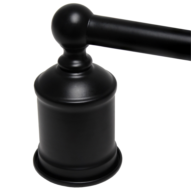Elegant Designs 3 Light Edison Exposed Bulb Vanity Light Matte Black