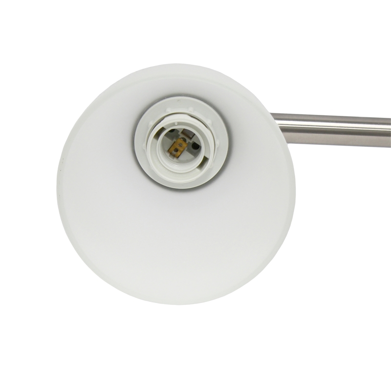 All the Rages Essentix 3-Light Metal & Glass Vanity Fixture in Brushed Nickel