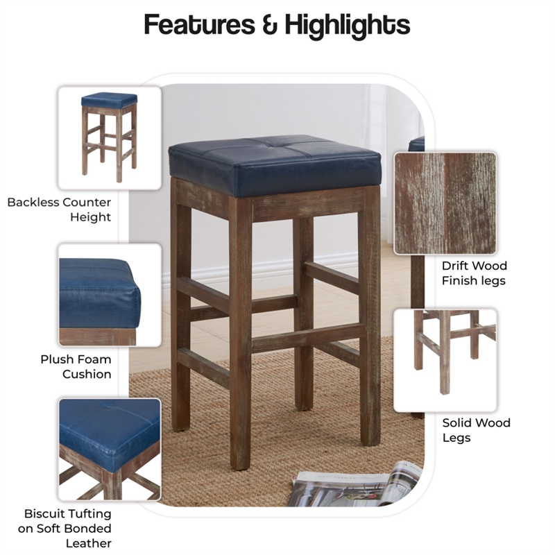 New Pacific Direct Valencia Counter Stool - Thumbnail 4