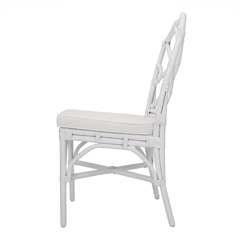 Kara Fabric and Rattan Chair