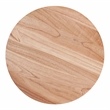 NPD Furniture Iris Round Rattan End Table in Brown/Natural Honey