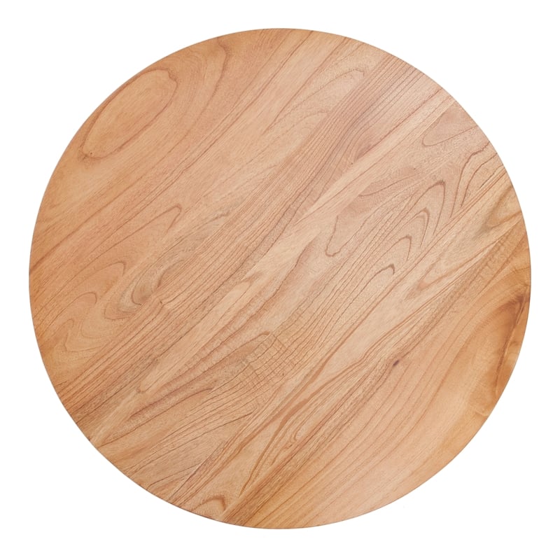 New Pacific Direct Iris Round Rattan Coffee Table in Brown/Natural Honey