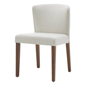 NPD Furniture Albie KD 20&quot Dining Side Chair in Cardiff Cream (Set of 2)