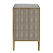 NPD Furniture Arista MDF and Painted Steel Side/End Table in Gray
