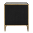 NPD Furniture Arista MDF and Painted Steel Side/End Table in Gray