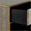 NPD Furniture Arista MDF and Painted Steel Side/End Table in Gray