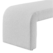 NPD Furniture Vioreen Modern Fabric Bench in Boucle Beige