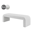 NPD Furniture Vioreen Modern Fabric Bench in Boucle Beige