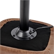 NPD Furniture Watson Faux Leather Gaslift Swivel Bar Stool in Umber Brown