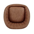NPD Furniture Watson Faux Leather Gaslift Swivel Bar Stool in Umber Brown