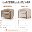 NPD Furniture Cordelia Fabric Accent Arm Chair in Palladian Beige