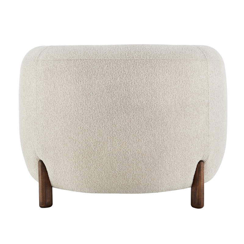 NPD Furniture Cordelia Fabric Accent Arm Chair in Palladian Beige