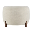 NPD Furniture Cordelia Fabric Accent Arm Chair in Palladian Beige