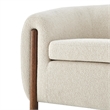 NPD Furniture Cordelia Fabric Accent Arm Chair in Palladian Beige