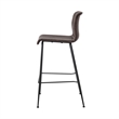 NPD Furniture Jayden Faux Leather Counter Stool in Coffee Brown (Set of 2)