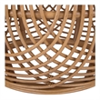 NPD Furniture Arlo Rattan Side/ End Table w/ Wood Top in Honey